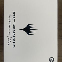 Magic The Gathering Secret Lair Superdrop: The Full-Text Lands - Traditional Foil Edition