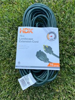 NEW HDX 75 ft. 16/3 Outdoor Extension Cord – Multiple Available with bulk pricing