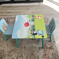 Bluey Table And Chairs 