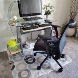 Computer, Desk And Chair 
