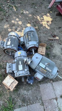 4 Baldor 15 hp electric motors  brand new $1000 all or $350 each.
