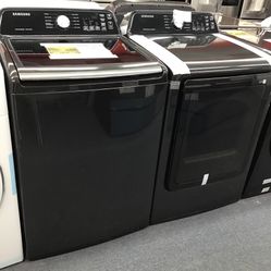 New Scratch And Dent Samsung Washer And Dryer Set. 1 year Warranty 