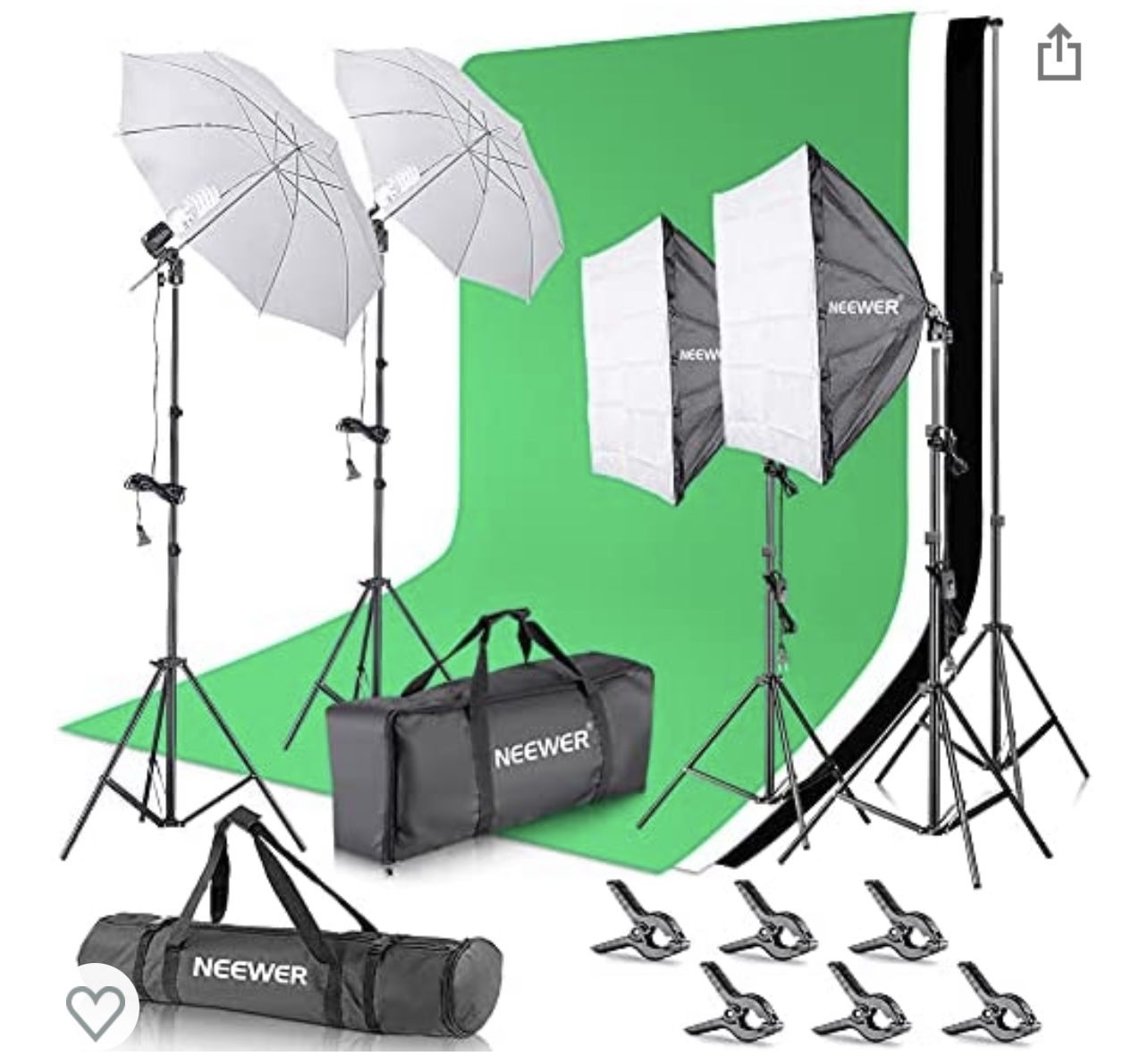 Full Photography Studio Light Set Up