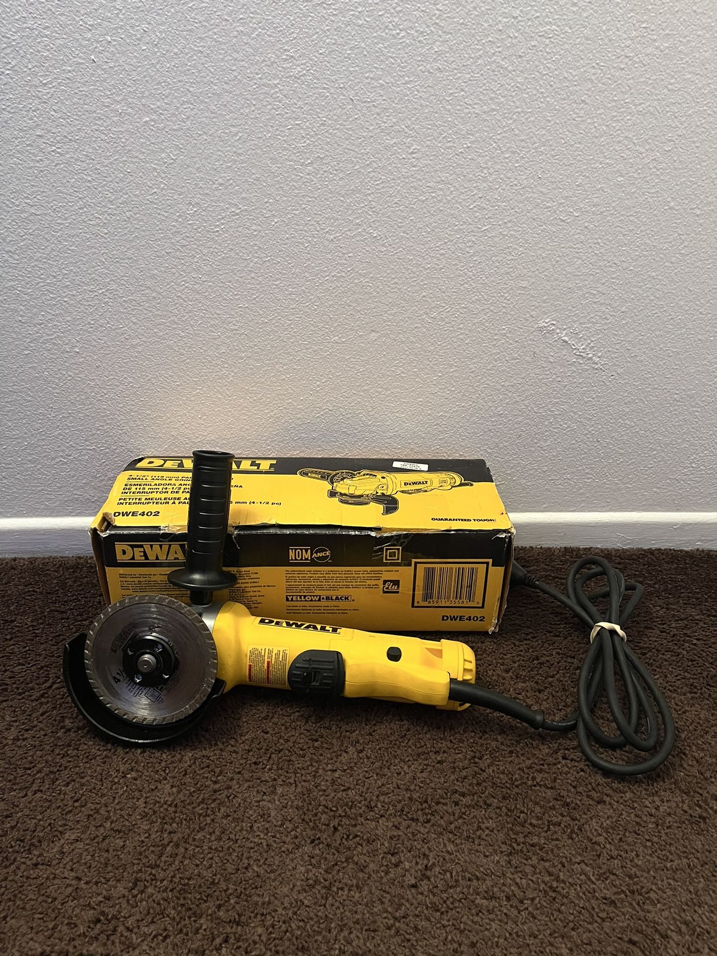 11 Amp Corded 4.5 in. Small Angle Grinder 