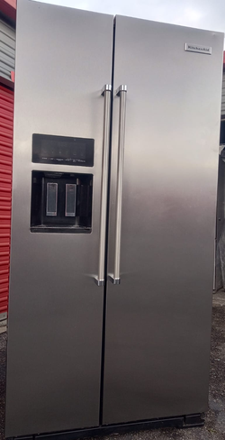 KitchenAid Side by Side Stainless Steel Fridge IceMaker