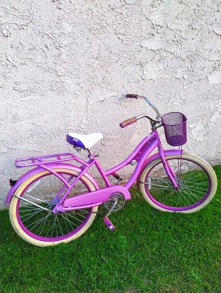 Women's Huffy Nel Lusso 24" Beach Cruiser Bike Bicicleta Basket