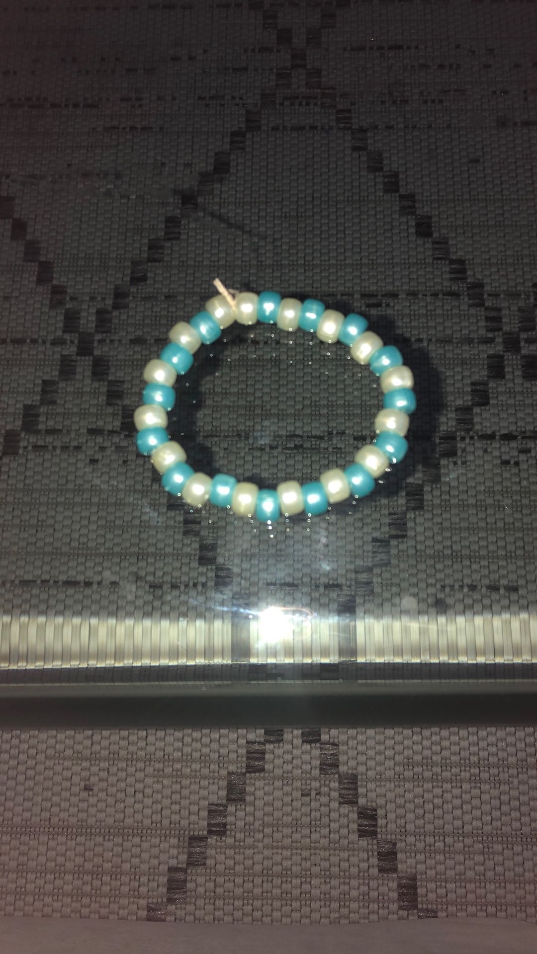 Blue And White Bracelet