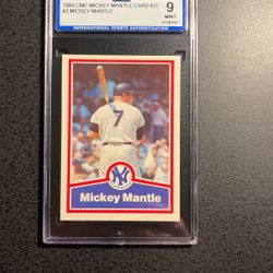 Mickey Mantle 1989 CMC Baseball Card- Graded 9