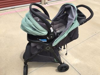 Used car seat and stroller