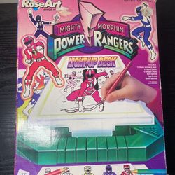 Vintage 1994 Mighty Morphin Power Rangers Light Up Drawing Desk