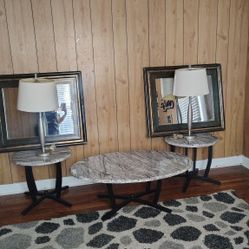 Marble Top Living Room Set