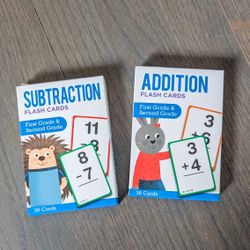 First & Second Grade Math Flash Cards | Addition & Subtraction