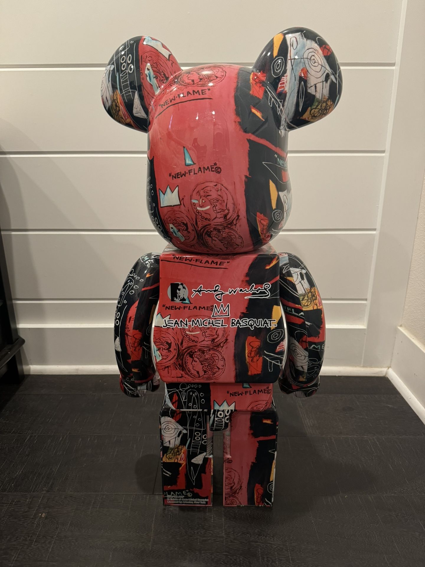 1000% Bearbrick Andy Warhol X Jean-Michel Basquiat #1, 2020