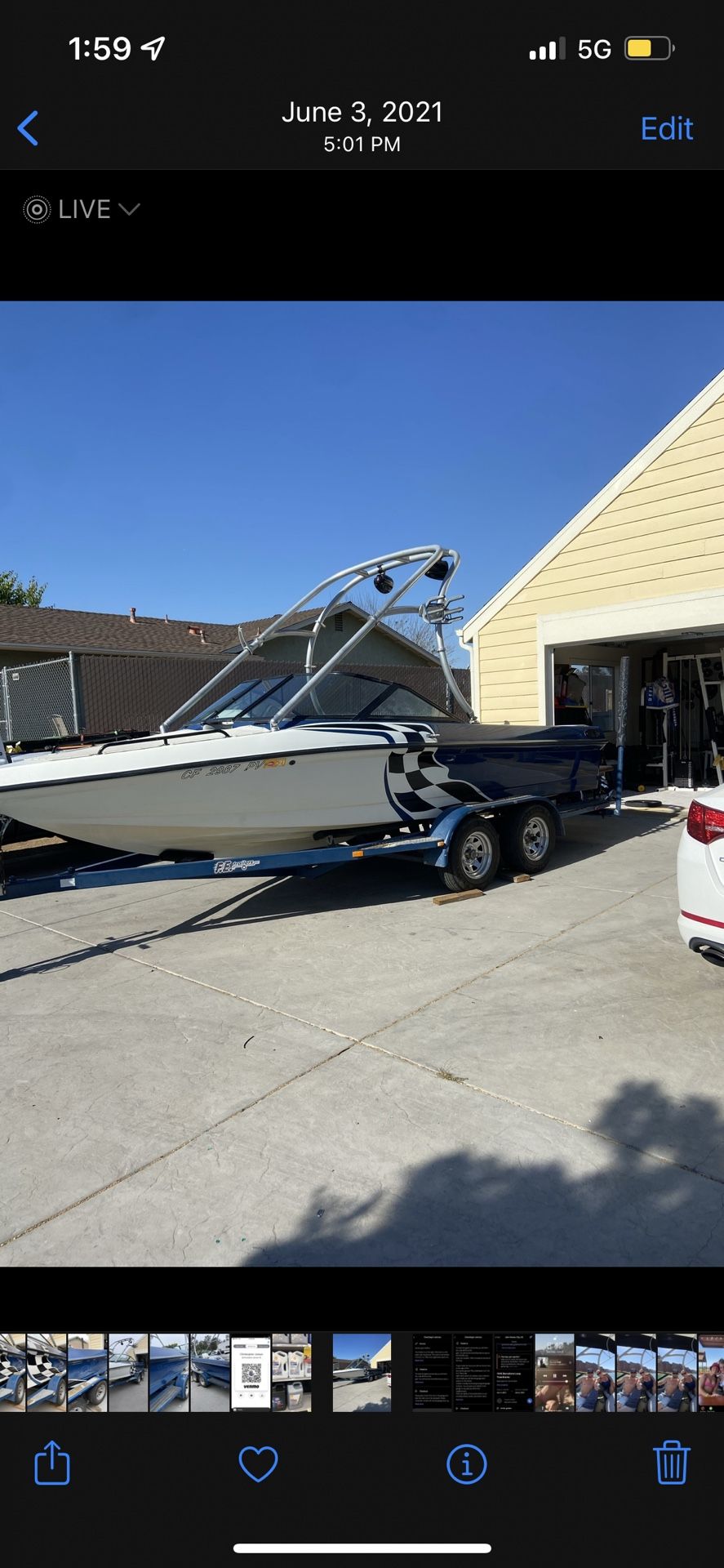 Calabria Pro Comp Wakeboard Boat.