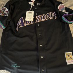 Randy Johnson Arizona Diamondbacks 2001 Black Authentic Jersey