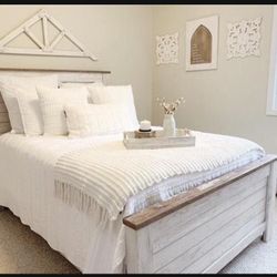 Ashley | White Willowton Panel Bed Queen Size🌟 Brand New 👌 Fast Delivery 🚚 