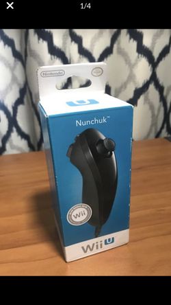 Nintendo Wii U Nunchuck(Black) Brand New Factory Sealed