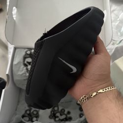 Nike Mind 001 Slide Black Chrome 5w/4mens