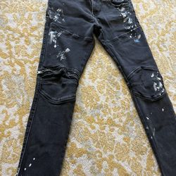 Flared Jeans Distressed Jeans 