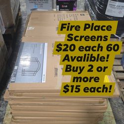 Fire place screens