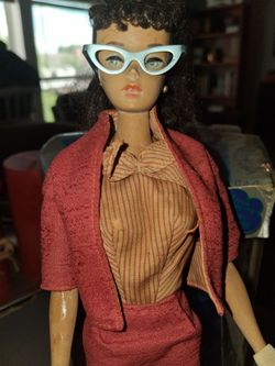 Vintage Barbie Doll with Outfit and Glasses
