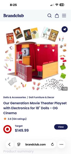 OG American Girl Cinema Movie Theatre