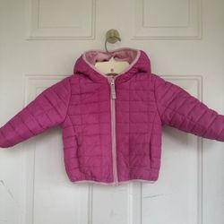 Cat & Jack puffer jacket Pink Baby toddler coat size 18m