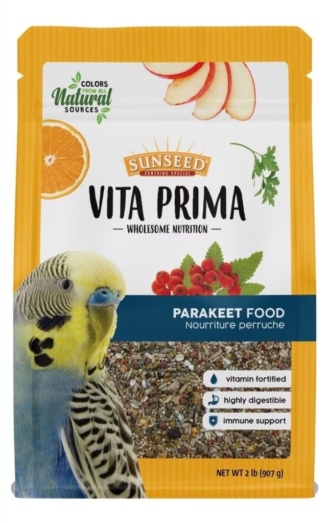 Sunseed Vita Prima Parakeet Bird Food 2lbs Bag