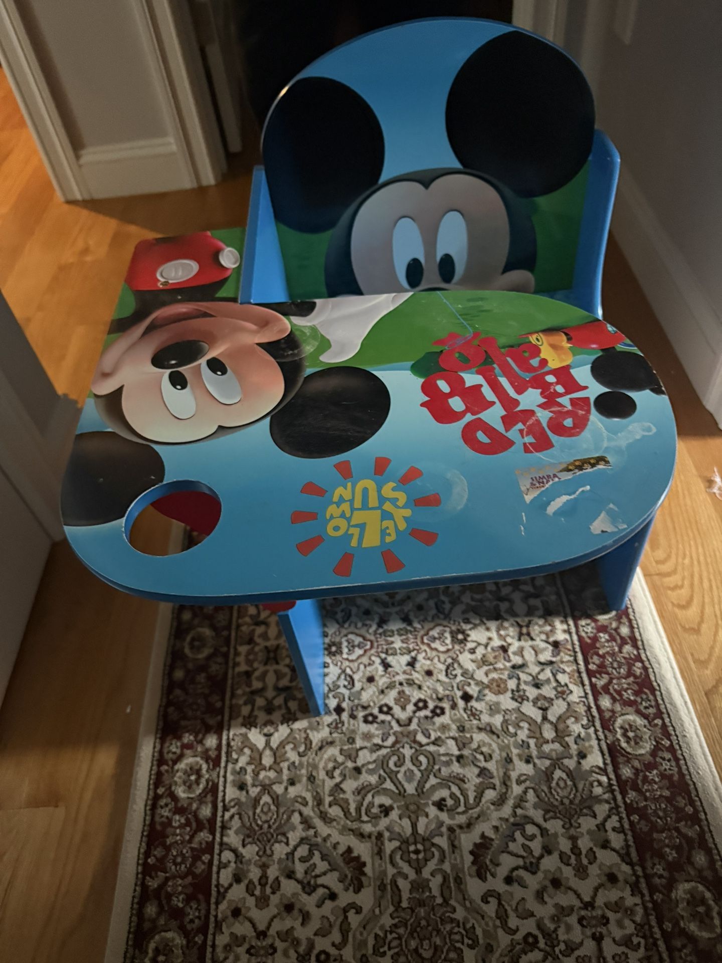 Kids /toddler Wooden Micky Desk Table