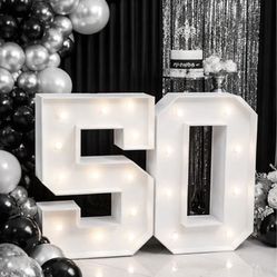 50 años Marquee Letters, Used, In Good Condition