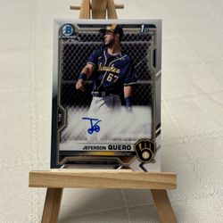 Jeferson Quero 1st Bowman Chrome Auto BREWERS