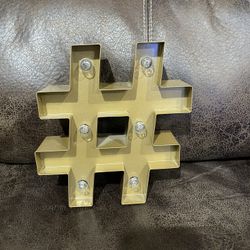 Hashtag Light Up Decor