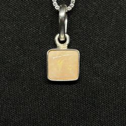 Firebird Ethiopian Welo Opal .925 Sterling Silver Gemstone Crystal Necklace