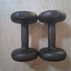 15lbs dumbells