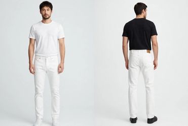 Men's Polo Ralph Lauren White Denim Jeans – Varick Slim Straight – 40/32 – NWOT