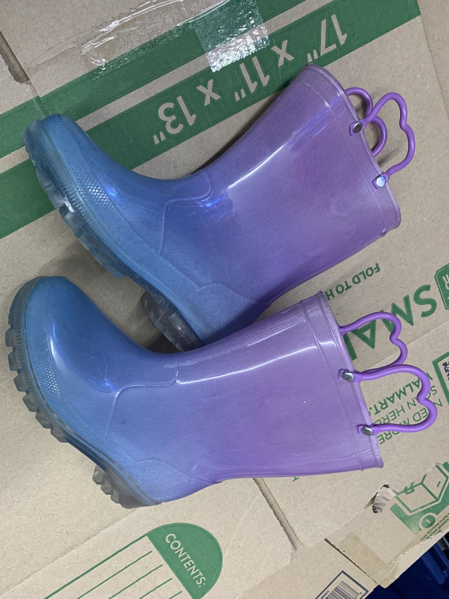 girls toddler child size 11 rain boots