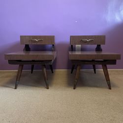 Mid Century Matching End Tables 