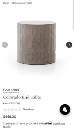 Four Hands Colorado End Table
