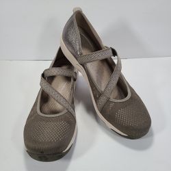 Dansko Haven Mary Jane Shoes Taupe Metallic Women Size 9