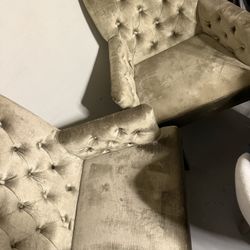 Suede Chairs From  Z Gallerie 