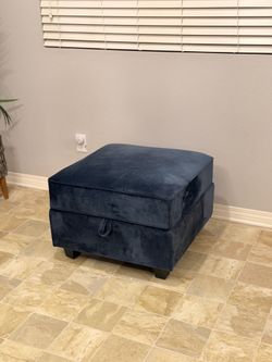 Livsey Velvet Ottoman