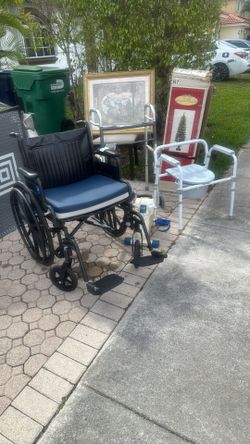 Wheelchair , Walker And Bedside Commode- Sold Individual