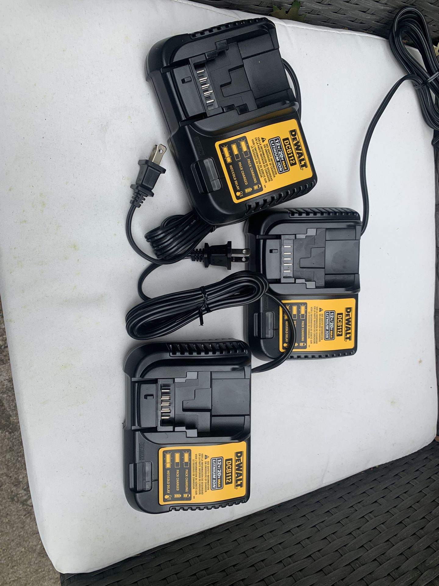 Dewalt Chargers $15 Each, New!