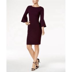 Calvin Klein Purple Bell Sleeve Dress - Size 20W