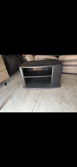 Small Entertainment Stand With Glass Door