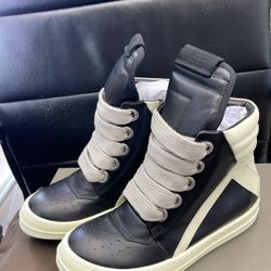 Rick Owens Leather high-top sneakers
