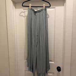 Flowy Seafoam pants with Slit