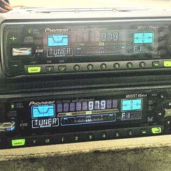 2 OLD SCHOOL PIONEER DEH-P6000 W/Bluetooth 