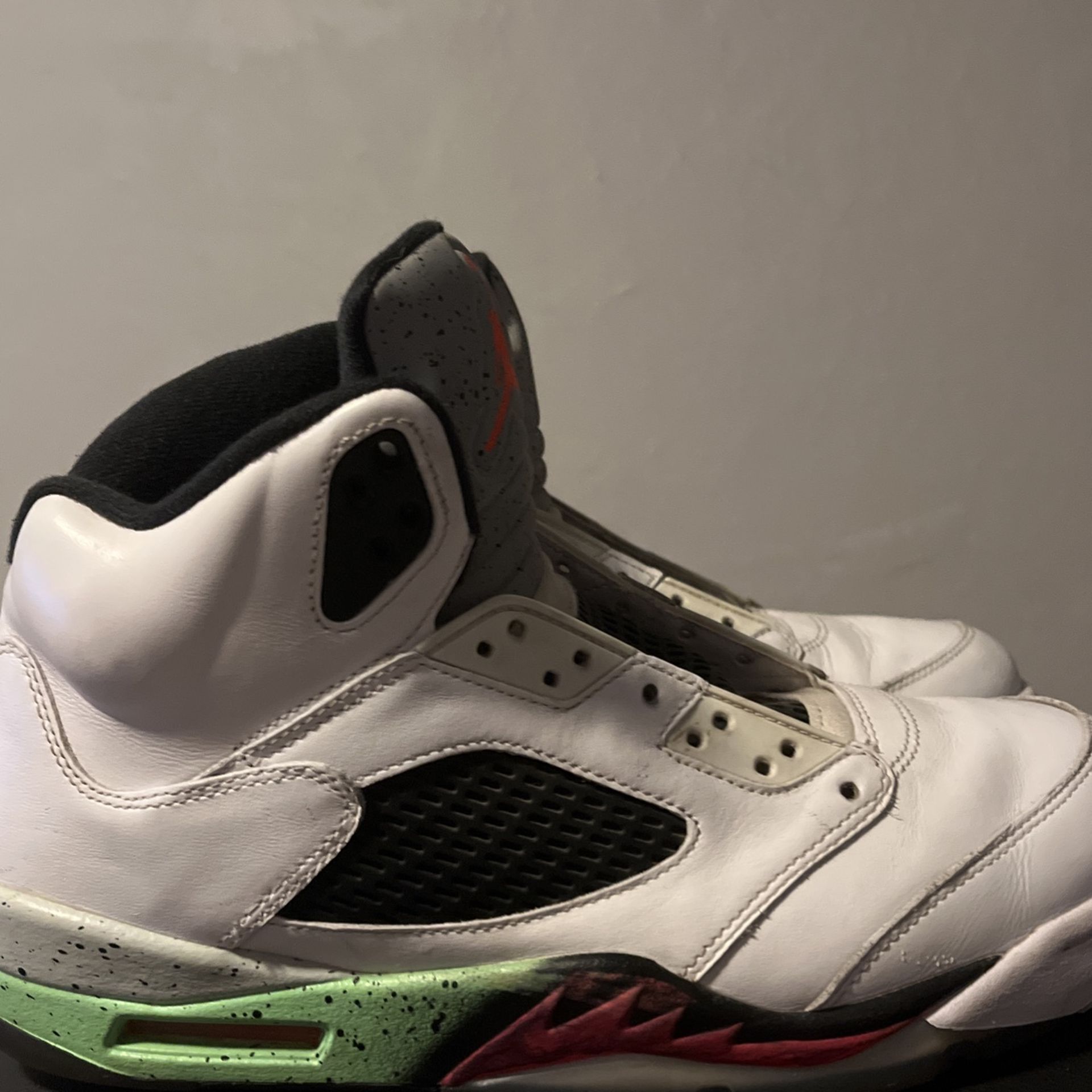 Jordan 5s Poison Green