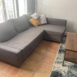 Couch 3 seater & Sleeper w/storage